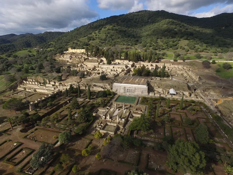 The ruined halls of Medina Azahara near Córdoba