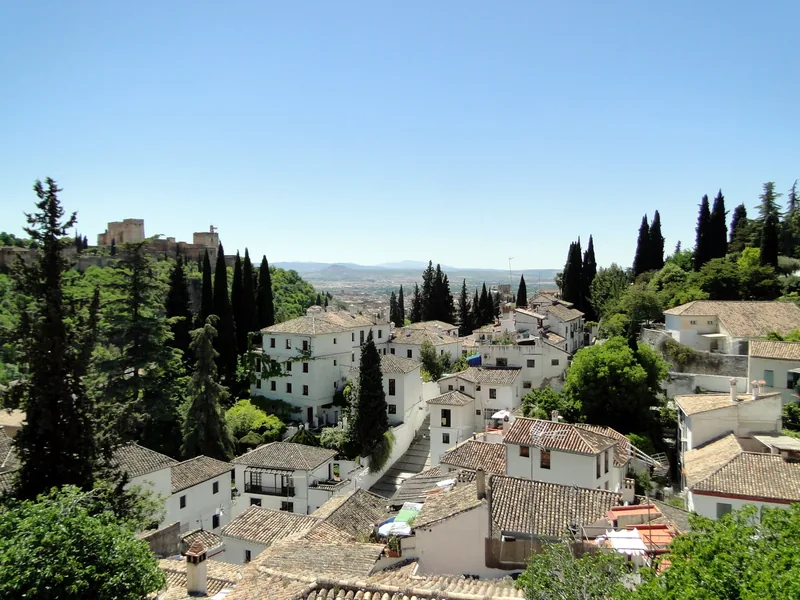 Granada and the Alhambra under a wide Andalusian sky